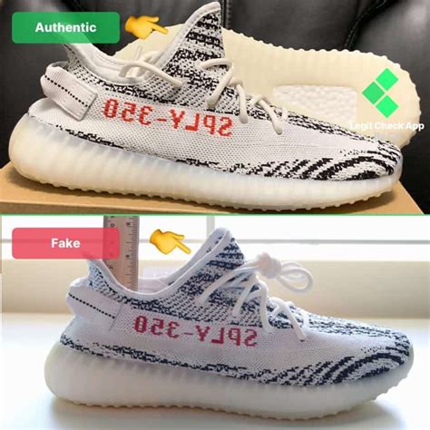 adidas yeezy zebra fake vs real|Yeezy 350 vs zebra.